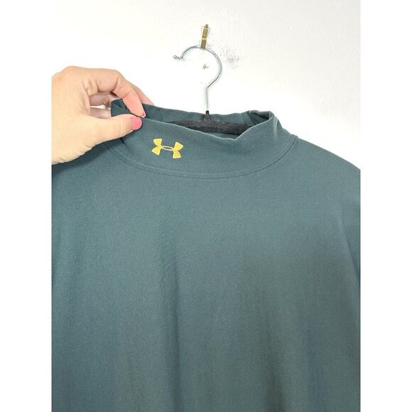 Under‎ Armour Shirt Extra Large Green Pullover Compression Athletic L Large - Picture 2 of 8